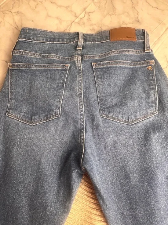 Madewell 10" High Rise Skinny 28P Button Fly Perfect Everyday Skinny Medium Blue - Picture 6 of 10